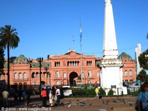 The Casa Rosada.