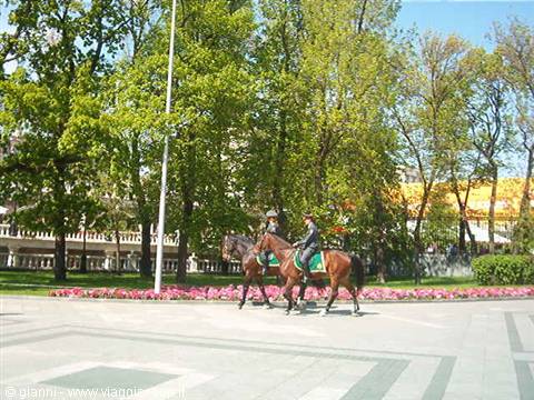 Mounted Police patrol