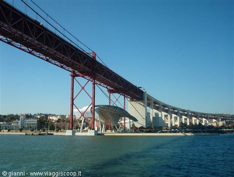 Detail of the 25 de Abril bridge