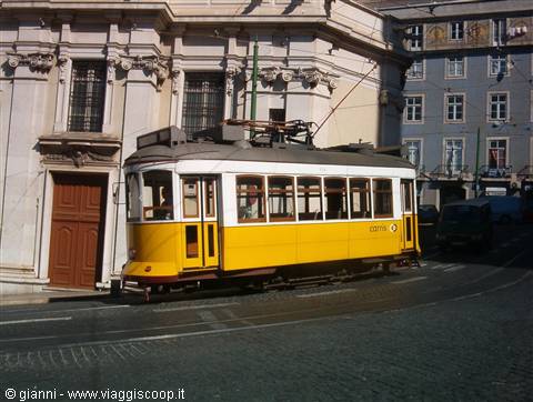 Tram in the Alfama