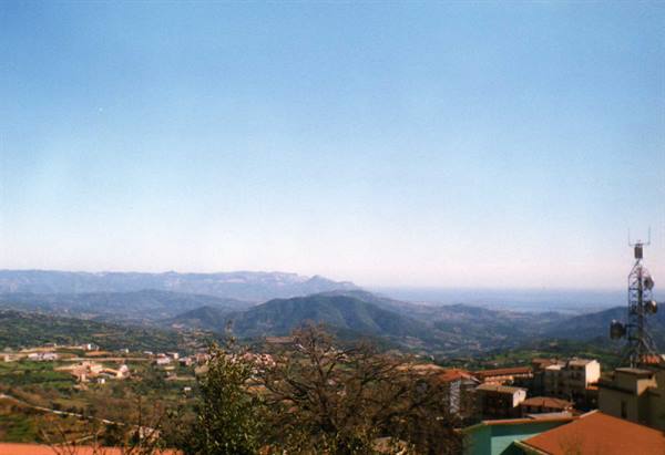 The coast seen from Lanusei