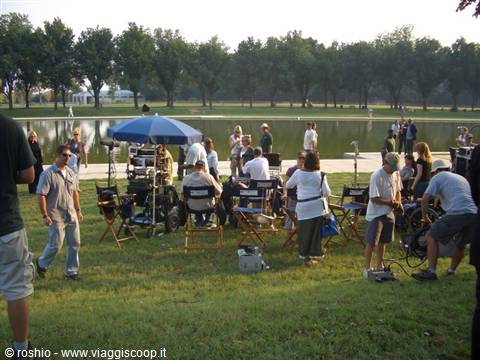 Film set on the Mall