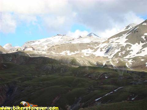 The Stelvio, seen from the Umbrail