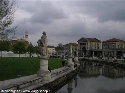 Prato della Valle, with Santa Giustina in the background