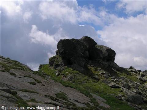 rocky tower of the Cavallazza
