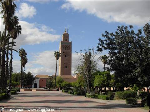 the minaret of the Koutoubia mosque