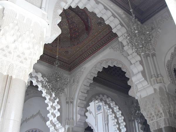 the interior of the mosque