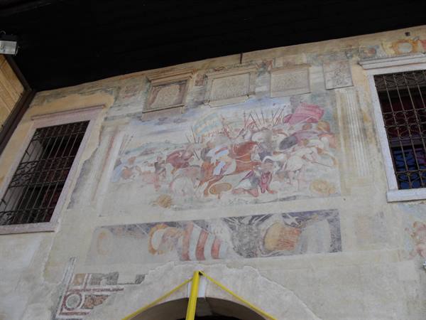 fresco on a house in Asolo