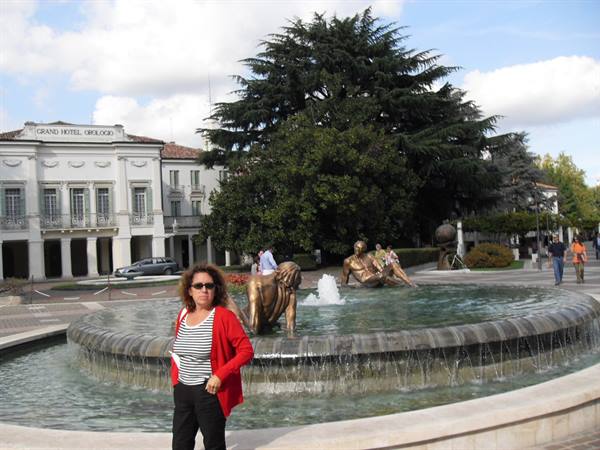 fountain in the central square of Abano