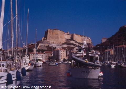 Bonifacio from the sea