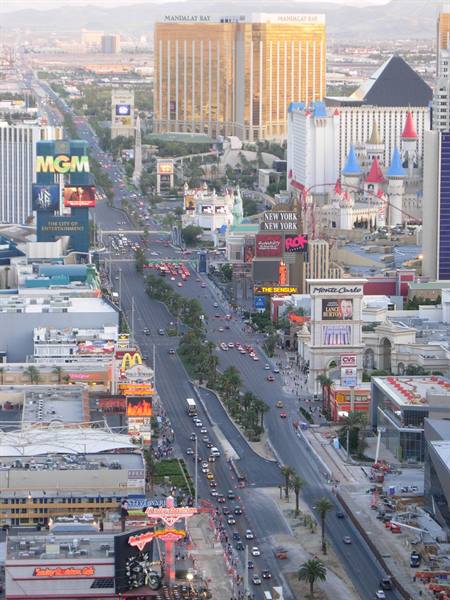 Las Vegas Strip from the Eiffel Tower