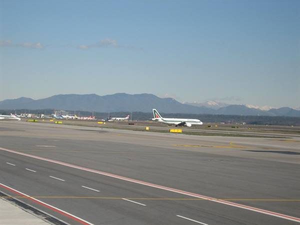 Malpensa on a sunny day