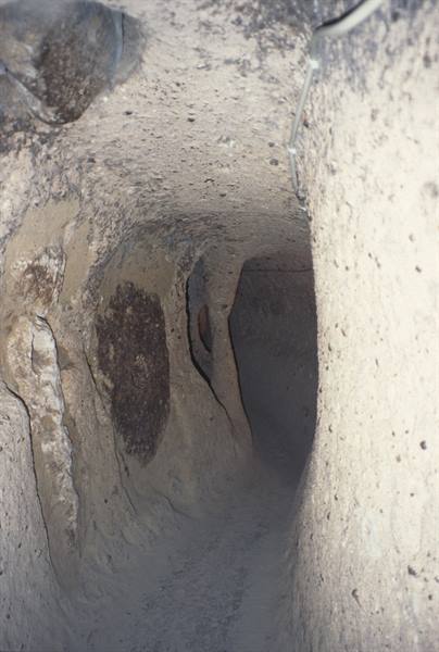 Tunnel carved in volcanic rock, Derinkuyu underground city