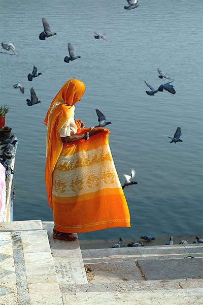 on the lake of Pushkar