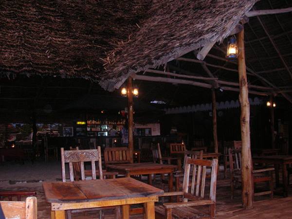 The typical restaurant in Nungwi
