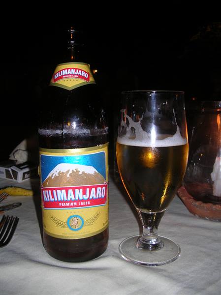 The Kilimanjaro ... the typical beer of Tanzania