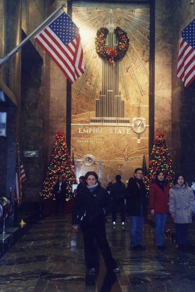 In the lobby of the Empire State Building