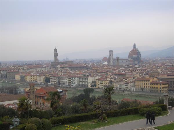 Florence from Piazzale Michelangelo: the Duomo, Palazzo Vecchio and the Arno