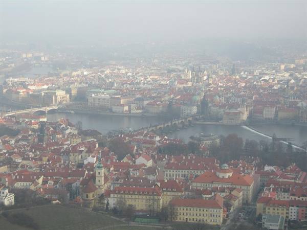 Panorama from the Petřín Tower