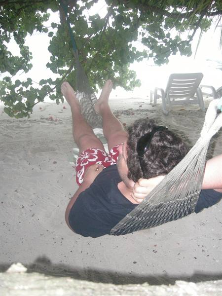Relaxing in the hammock...