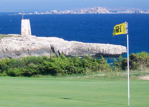 sea view playing golf