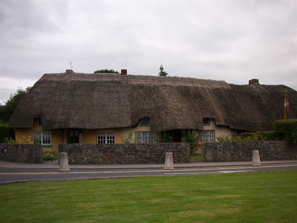 thatched-roof cottage in the village of adare