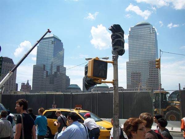 ground zero fenced off