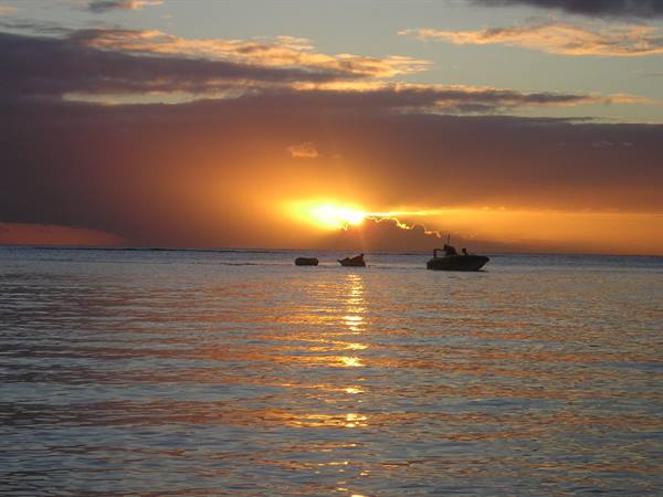 Sunset in Trou aux Biches