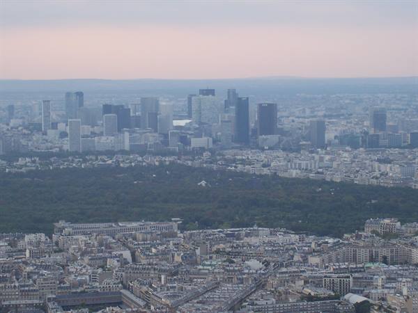 La Defense seen from the Eiffel Tower
