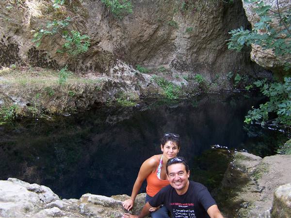 Oliena, spring of Su Gologone. It has only been explored to -107 metres ...