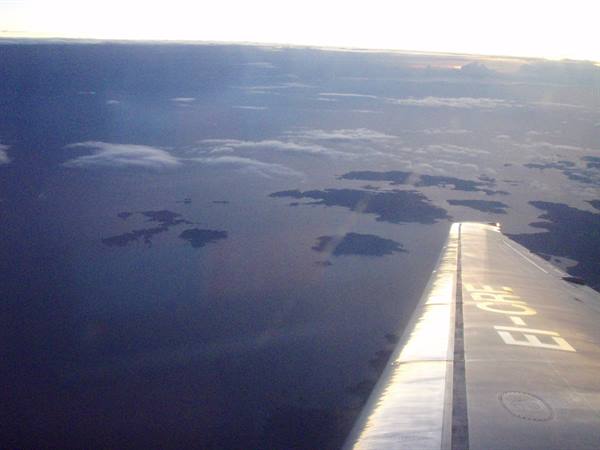 The Archipelago from the plane...