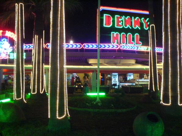 a bar in Magaluf, Majorca