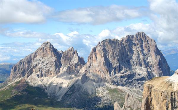 The Sella group seen from the top of the Pordoi (3,200 m)