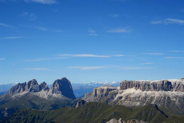 Panorama from the top of the Marmolada (3,200 m)