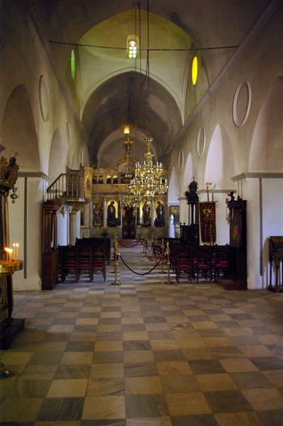 Monemvasia interior of the church
