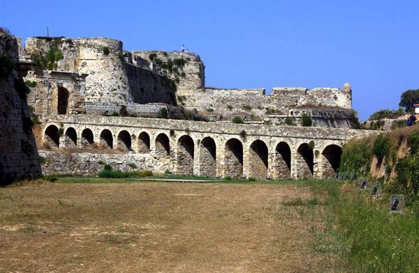 Methoni the bridge over the moat