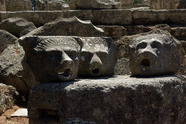 Olympia Gargoyles of the temple of Zeus