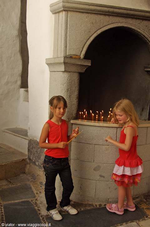 Patmos Monastery of St John, candles