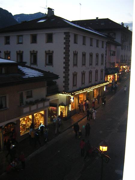 THE PEDESTRIAN AREA SEEN FROM OUR ROOM