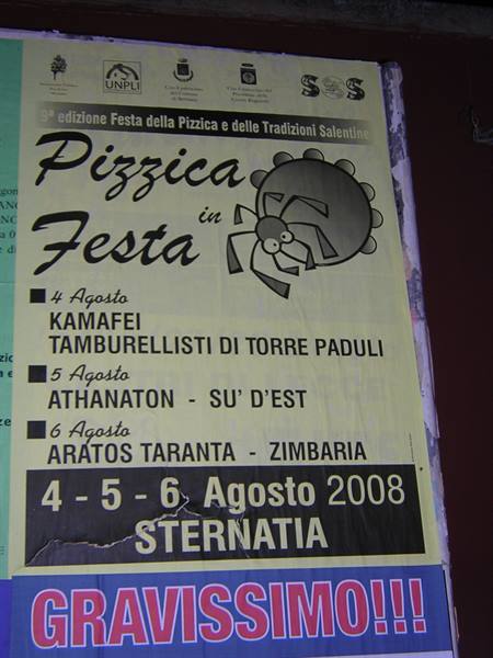 THE NIGHT OF THE TARANTA...STERNATIA