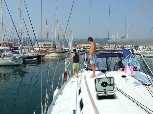 off we go... leaving the Marina