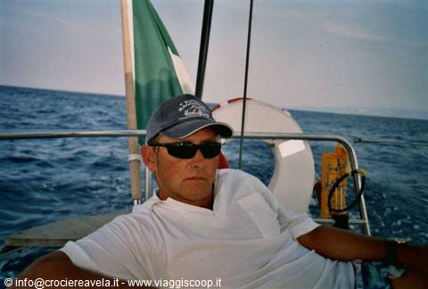 the author of this wonderful cruise: Tommaso Massari, our skipper