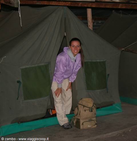Veronica comes out of the den.....