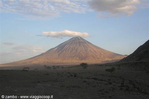 The volcano Ol Doinyo Lengai