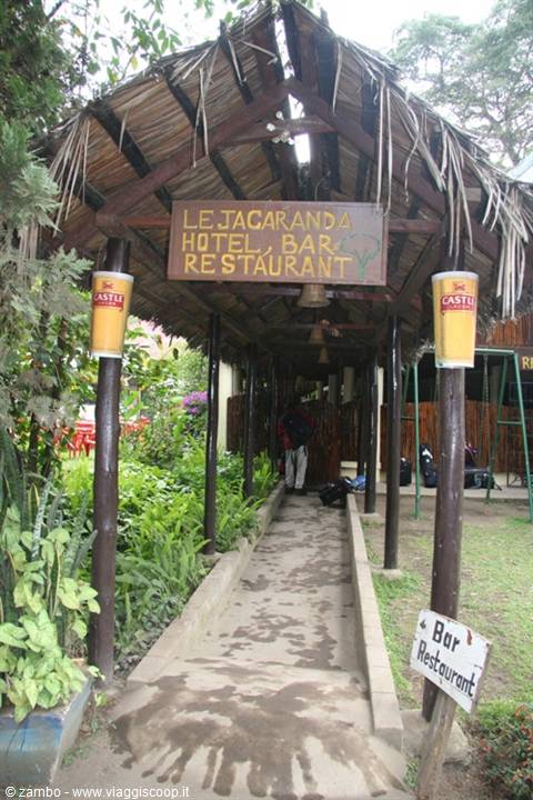 Arrived in Arusha, Le Jacaranda Hotel