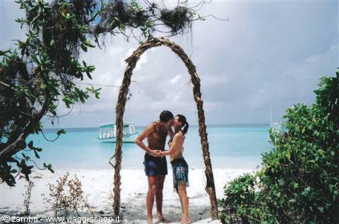 Kiss on the deserted island
