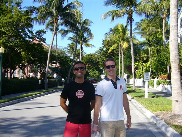 strolling through the vip area of key west near the 'little white house'