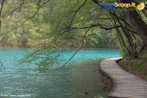 route among the lakes of plitvice