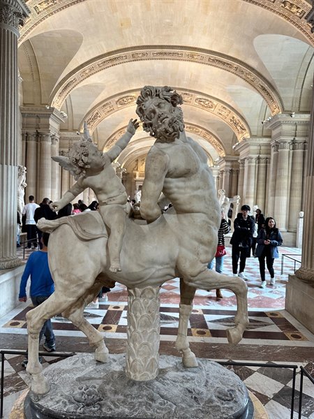 Wonder at the Louvre: Eros and the Centaur leave us speechless.
