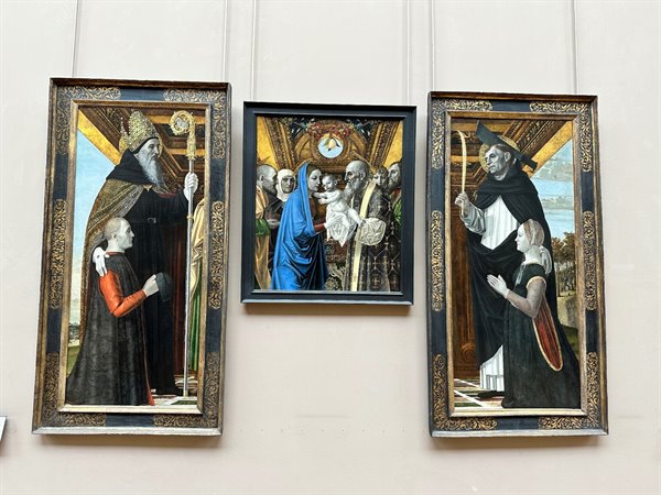 Renaissance triptych at the Louvre, wonder before our eyes.